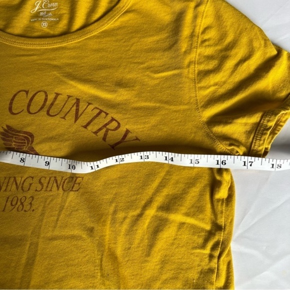 J Crew Broken-In Jersey Cross Country T-shirt, Rich Gold, Extra Small XS - Picture 8 of 9